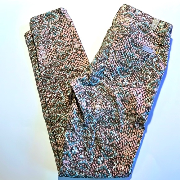 7 for all Mankind snake print skinny jean - Picture 4 of 6